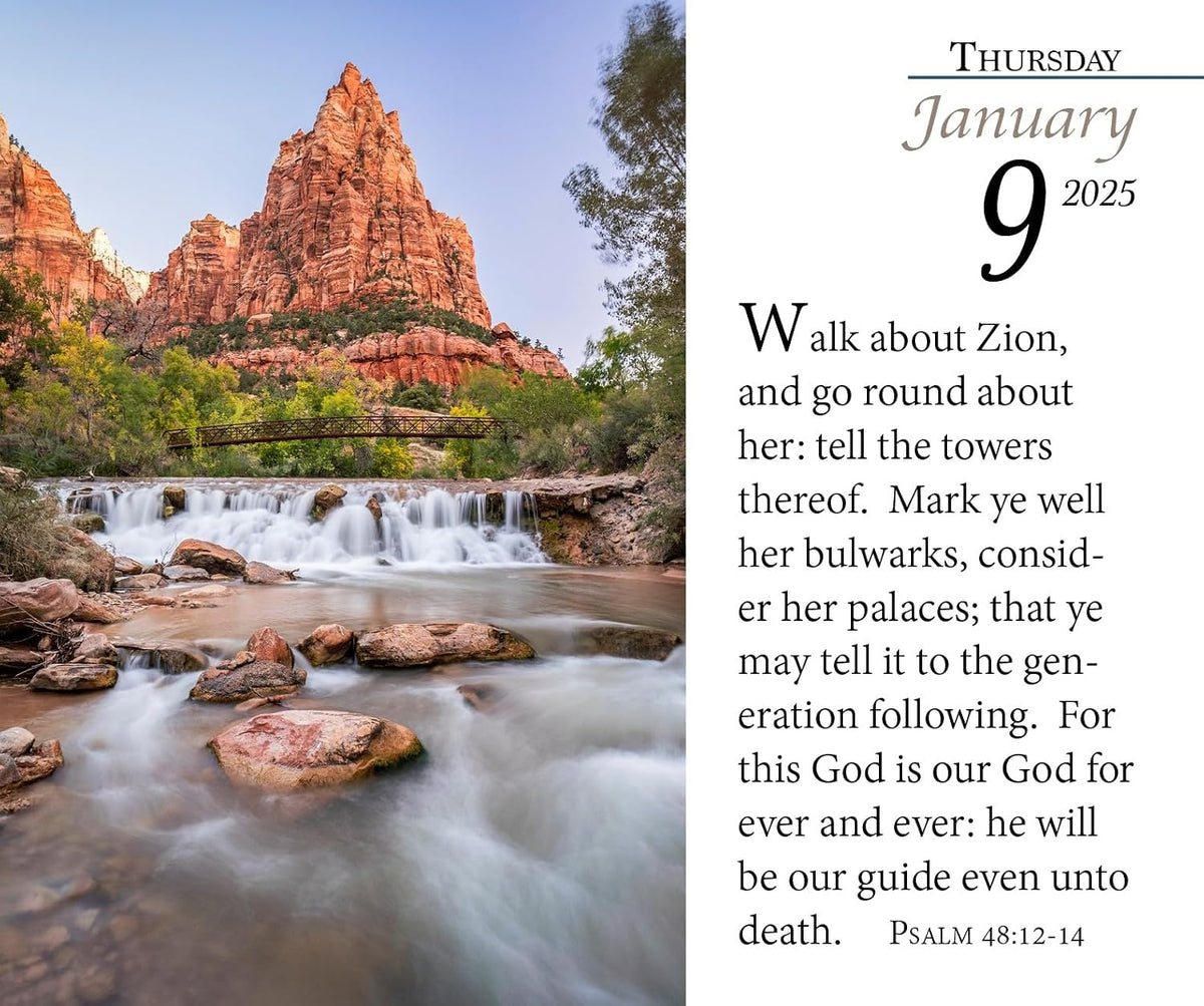 Verse for the Day Calendar 2025 - Daily Bible Calendar with KJV Scripture - 365 Pages
