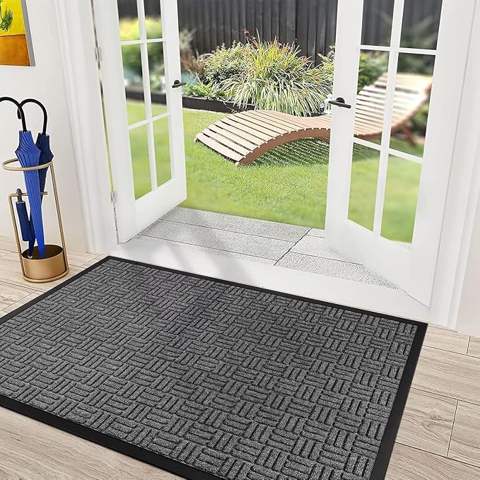Mibao Front Door Mat, Heavy Duty Durable Welcome Mat