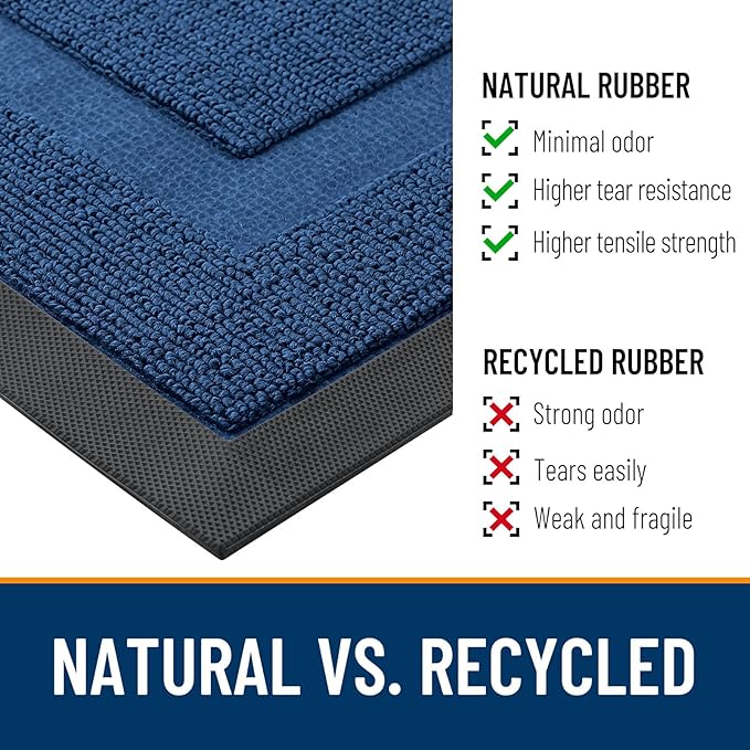 OLANLY Front Door Mat Indoor Outdoor Entrance, Waterproof All-Season,