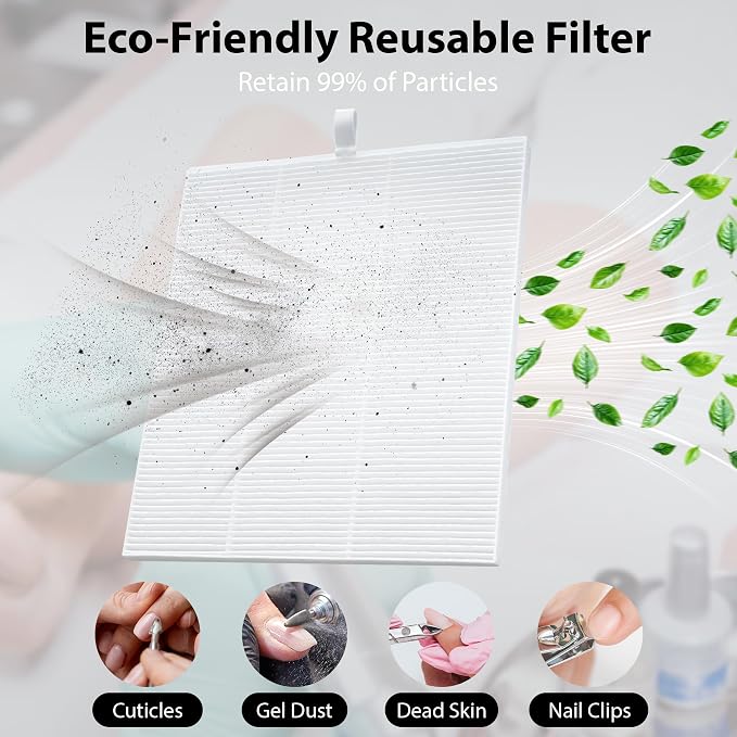 Nail Dust Collector Quiet & Powerful