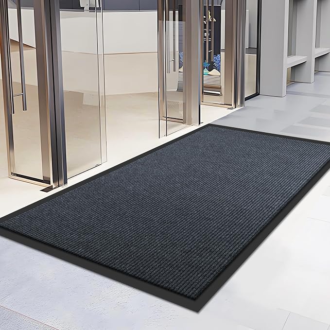 Extra Large Front Door Mat, 5 x 3 Feet Indoor Outdoor Entrance Mat, Heavy Duty