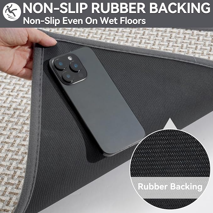 YDKGL Door Mat 31"x47", Dirt Resistant and Absorbent, Non-Slip Rubber Backing