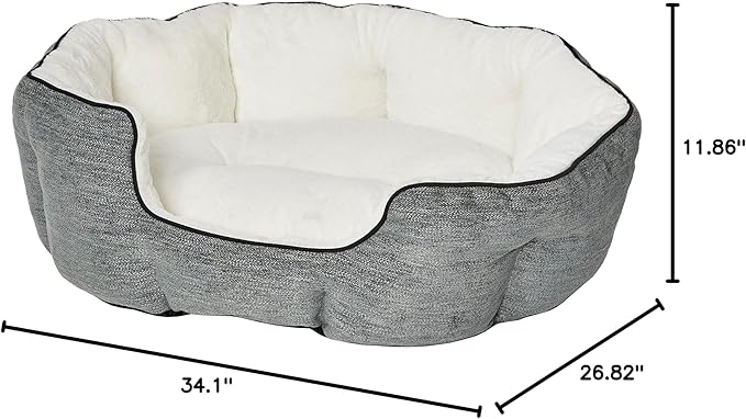 MidWest Homes for Pets Medium QuietTime Deluxe Pet Bed- Evergreen/Fur
