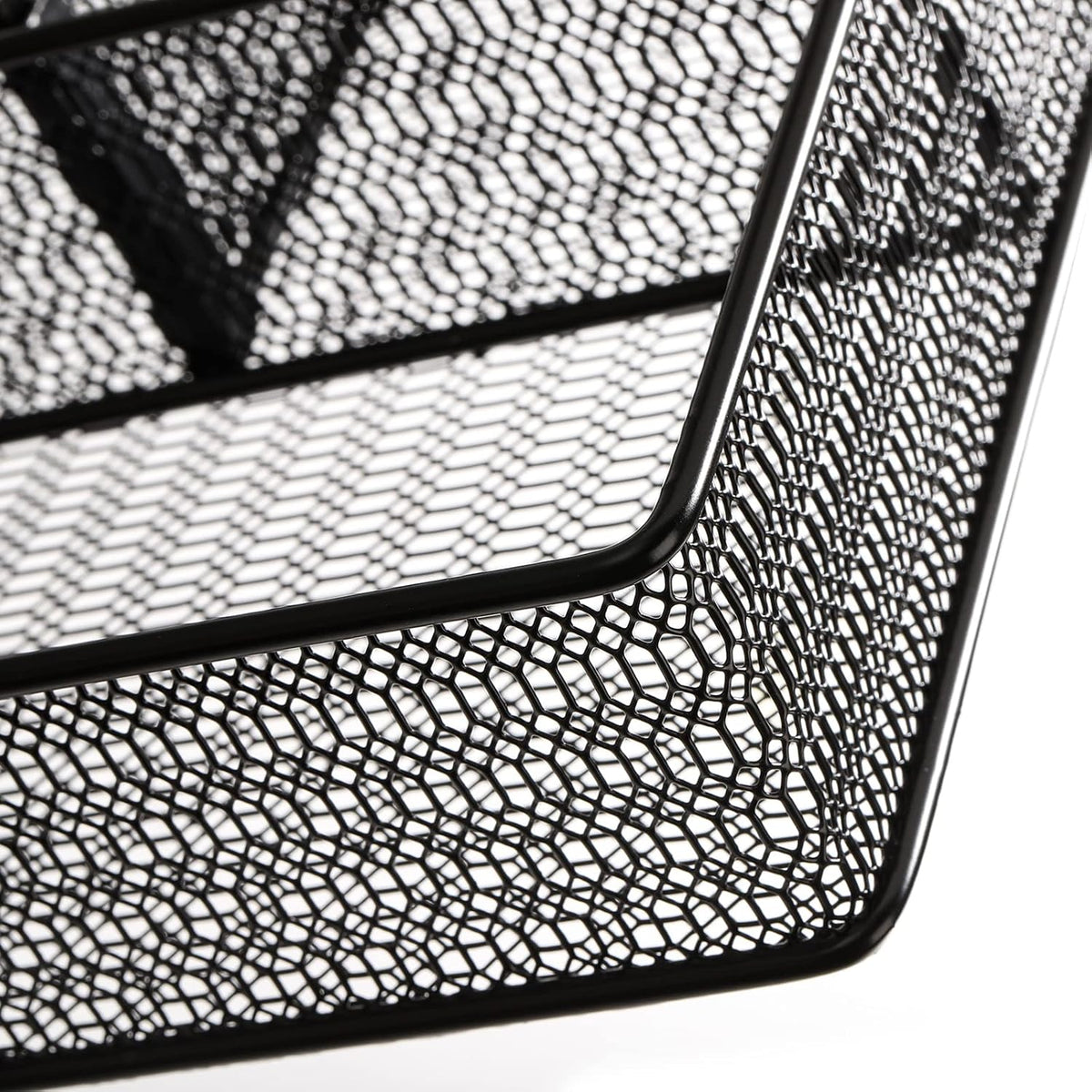 Hiceeden 2 Pack Mesh Desk Drawer Organizer, 16.1"x12.2"x2" Large Desk Organizer Tray with 2 Removable Dividers, 6 Compartment Metal Organizers for Home, Office, Makeup & Vanity