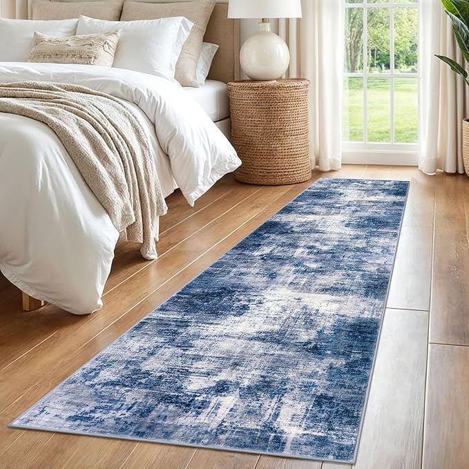 IOHOUZE Abstract Runner Rug 2x8 Ft Washable Runners