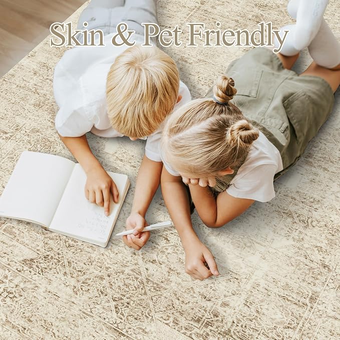Soalmost Washable Area Rug 8x10, Large Soft Rugs