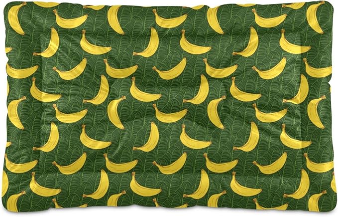 Pet Bed Banana Fruit Dog Bed Mat Absorbing Non Slip Pad Pet Sleeping Mat for Small, Medium, and Large Dogs Puppy Cat 36 in x 24 in