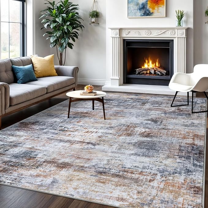 IOHOUZE Abstract Area Rugs 6x9 Ft Washable Rugs