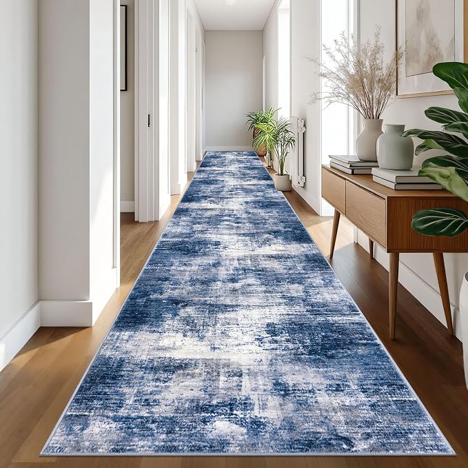 IOHOUZE Abstract Runner Rug 3x20 Ft Extra Long Washable Runners