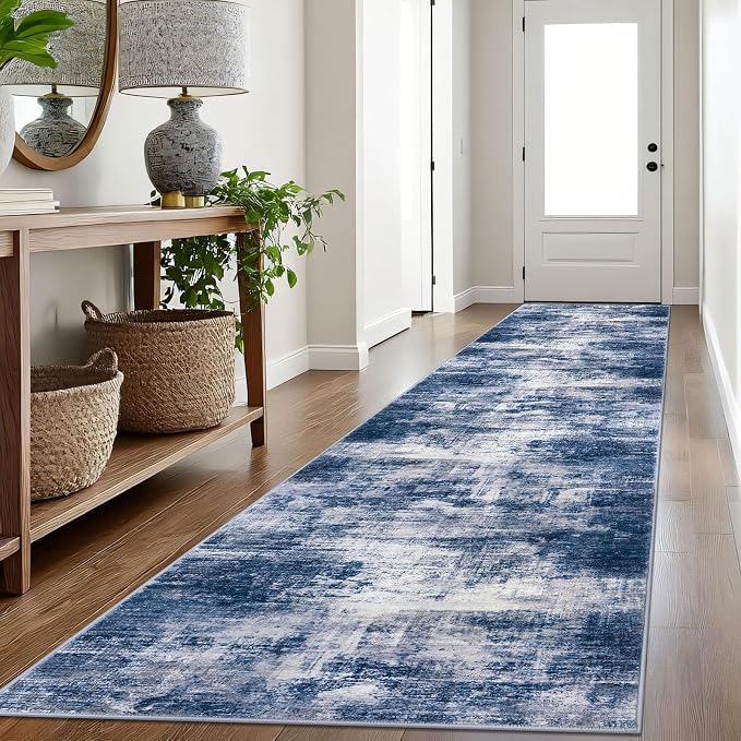IOHOUZE Abstract Runner Rug 3x16 Ft Washable Runners