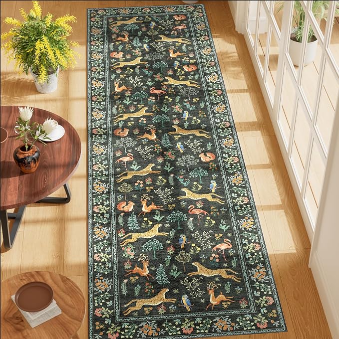 DUKINO Runner Rug, 2x7 Washable Kitchen Rugs