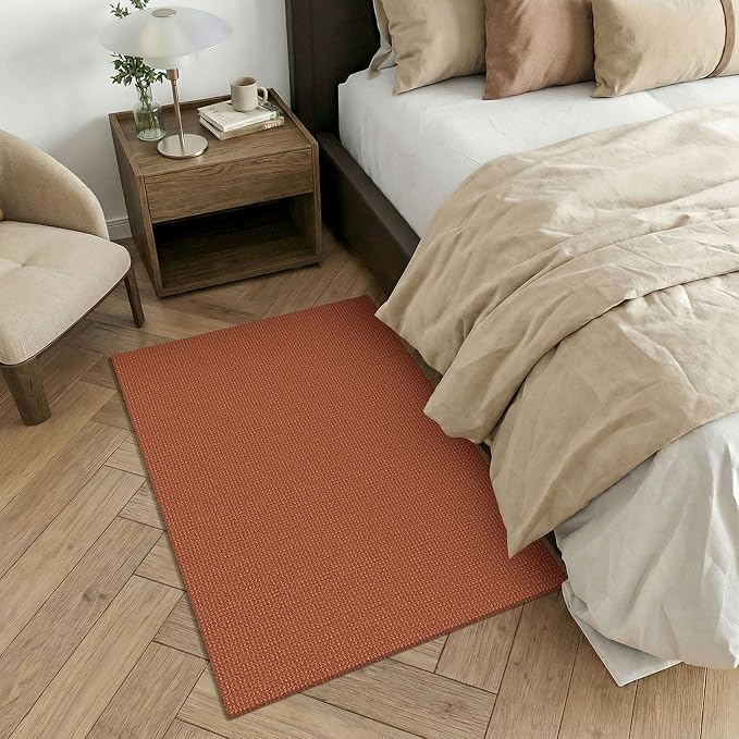 KOZYFLY Washable 3x4 Woven Entry Area Rug, Braided Throw Rugs