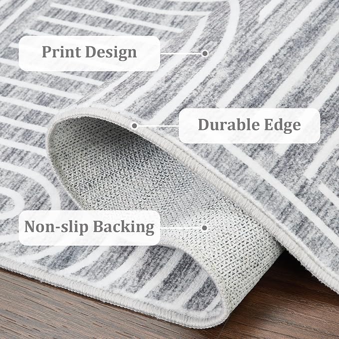 ROYHOME Washable Rug 5x7 Area Rugs