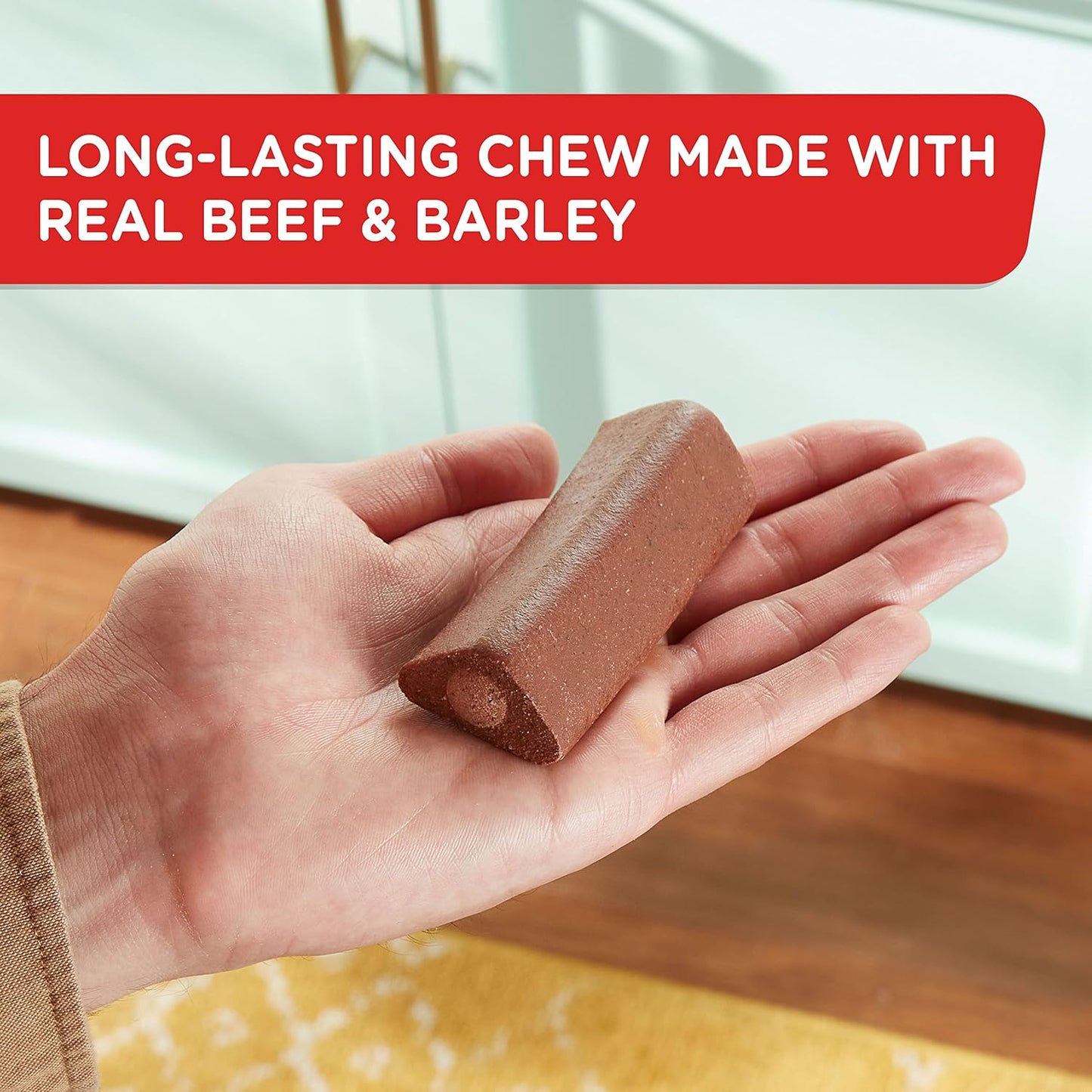 Nutrish Rachael Ray Soup Bones Dog Treats, Beef & Barley Flavor, 6 Bones (Pack of 2)