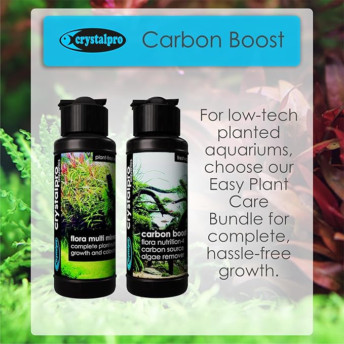 Carbon Boost - Liquid Carbon Source for Aquarium Plants - CO2 Alternative for Faster Growth in Freshwater Tanks - Part of The Flora Nutrition Series - 4.2 fl oz