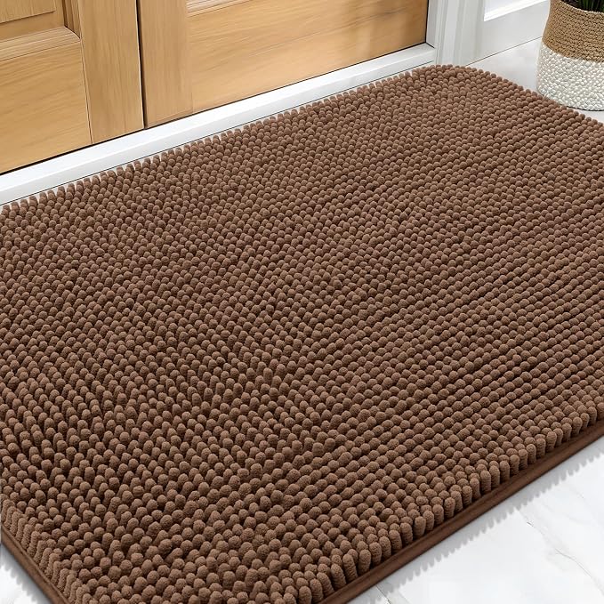 OLANLY Dog Door Mat for Muddy Paws 32x20, Absorbs Moisture and Dirt, Absorbent
