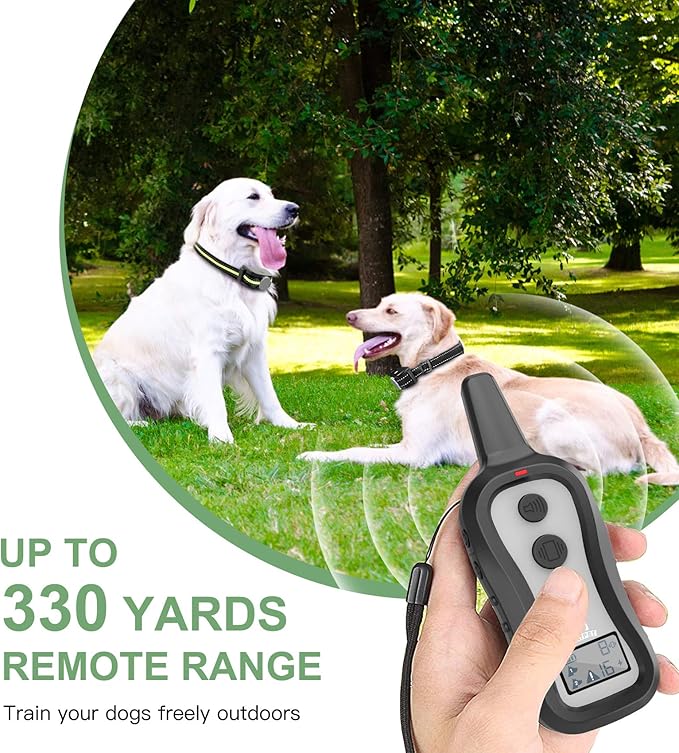 PATPET Dog Shock Collar for 2 Dogs - Dog Training Collar with Remote