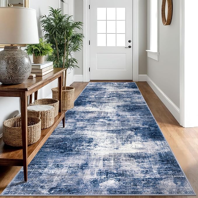 IOHOUZE Abstract Runner Rug 3x10 Ft Washable Runners