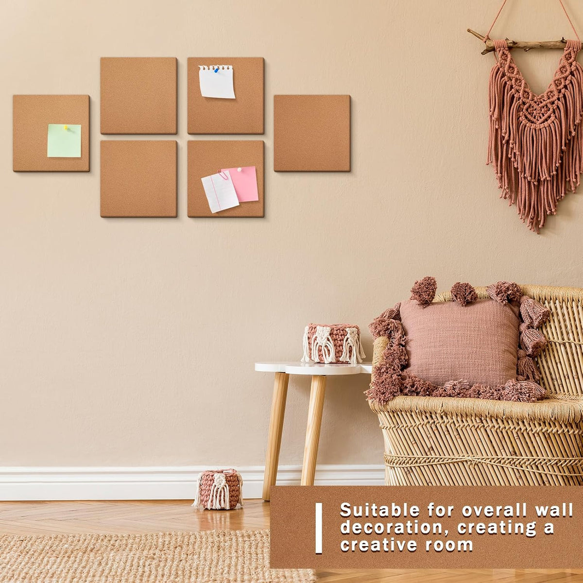 Geetery 24 x 100 Inches Self Adhesive Cork Roll 1/8" Thickness Bulletin Message Board for Door Signs Floor Wall Decors DIY Craft