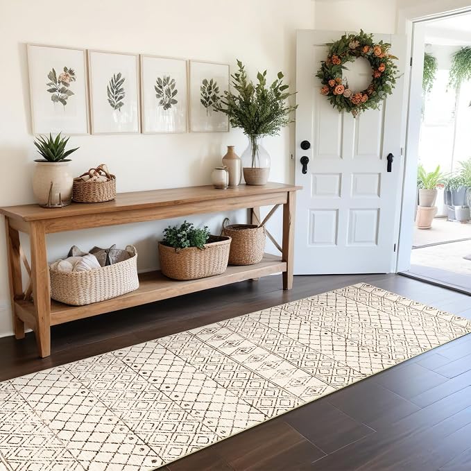 2'6"x8' Washable Hallway Runner Rug