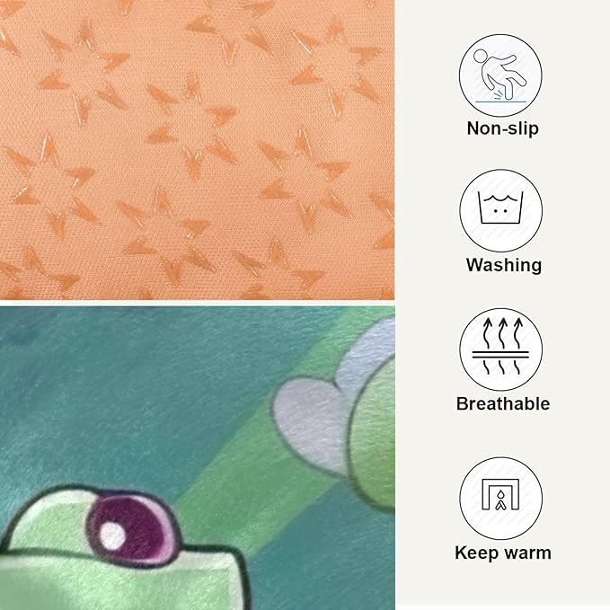 xigua Cute Frogs Dog Bed Cat Bed Washable Comfortable Pet Bed Ultra Soft Non-Slip Calming Kennel Pad for Small Medium Large Dogs Cats,18 x 24 Inch