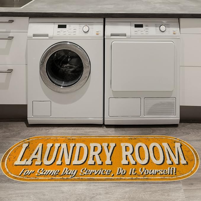 Ottomanson 20" x 59" Oval Laundry Room Rug