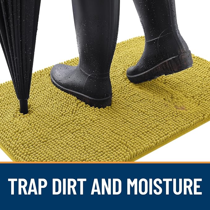 OLANLY Dog Door Mat for Muddy Paws 36x24, Absorbs Moisture and Dirt, Absorbent