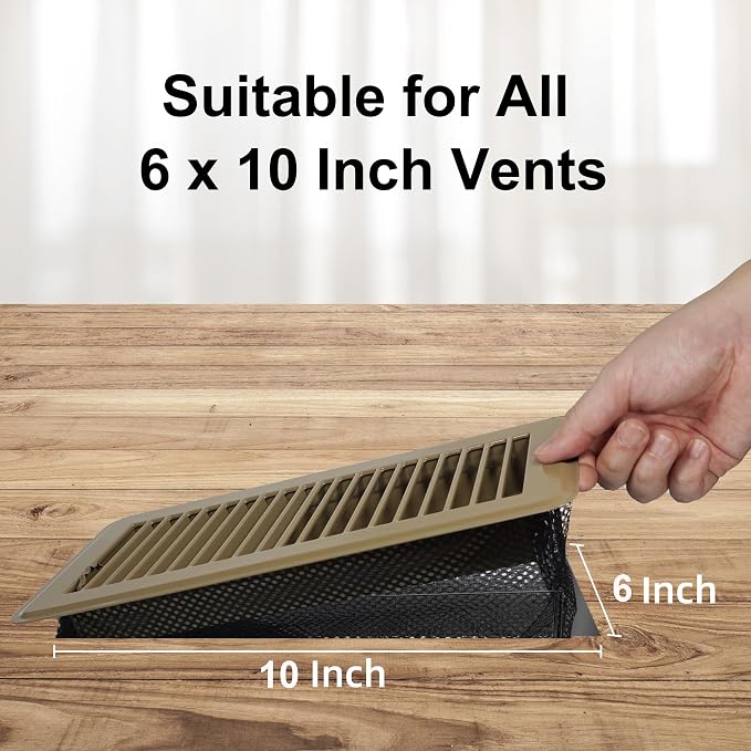 Floor Vent Screen Net, Vent Cover Mesh 6''x10''