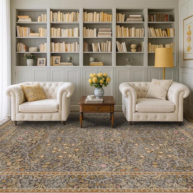 Washable Living Room Rug 6x9