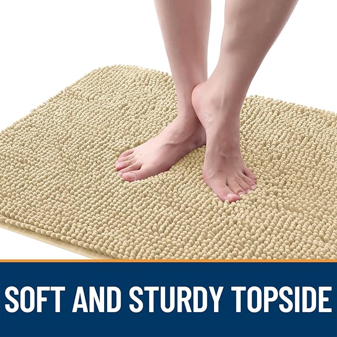 OLANLY Dog Door Mat for Muddy Paws 54x32, Absorbs Moisture and Dirt, Absorbent