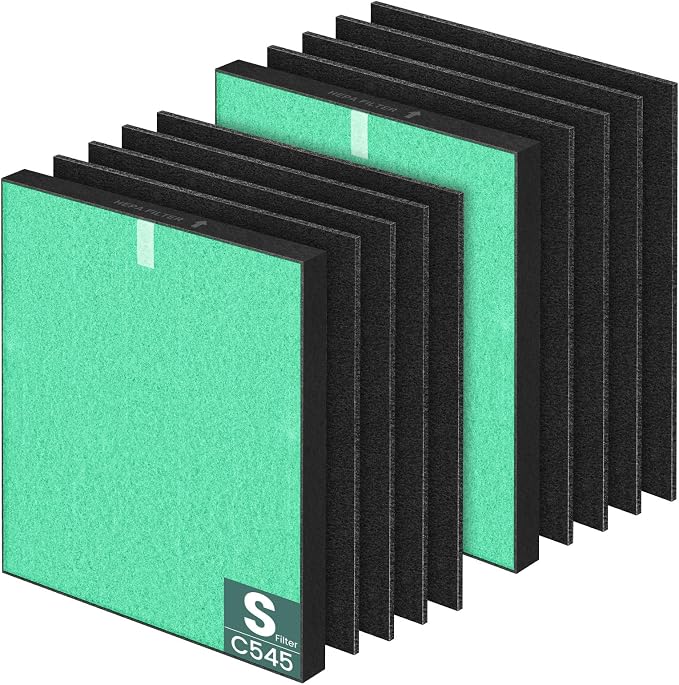 2 Pack C545 HEPA Pollen Replacement Filter S Compatible