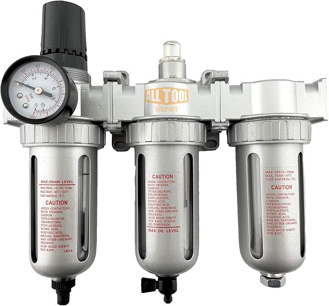 1/4" NPT MID FLOW Filter Regulator Coalescing Desiccant Dryer System