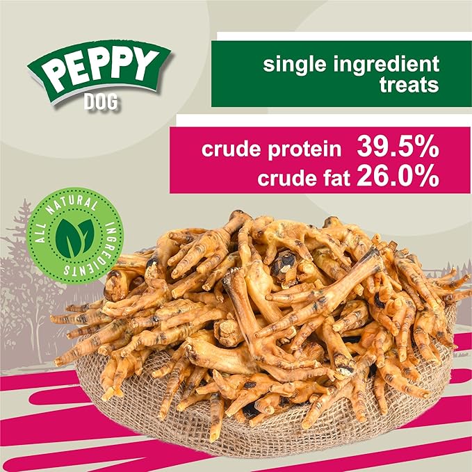 All Natural Chicken Feet Dog Treats (50 pcs) | Dehydrated for Freshness | Supports Joint Health with Glucosamine and Chondroitin | Promotes Dental Hygiene | Perfect for Small and Medium Dogs