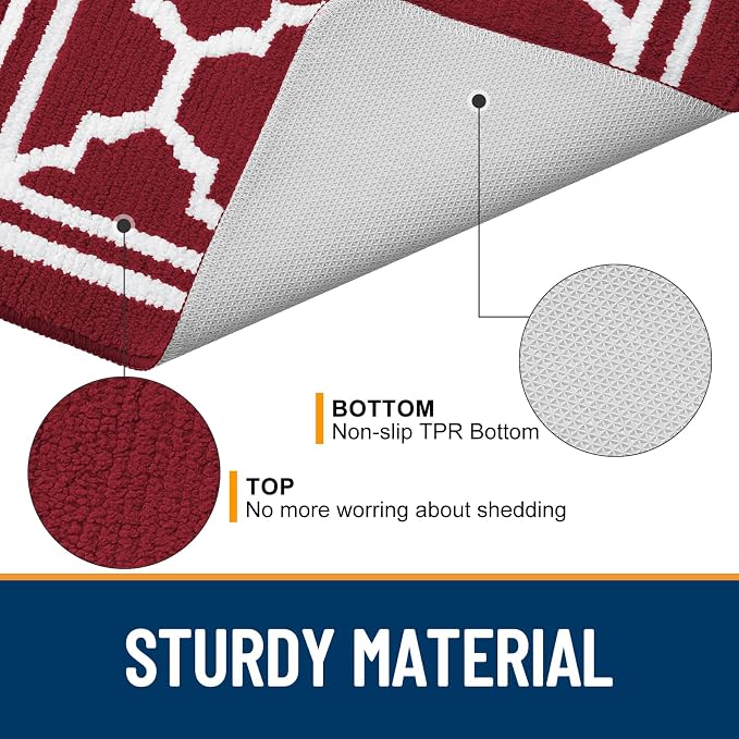 Buganda Indoor Door Mat, Dirt-Resistant and Absorbent Doormat, Low Profile