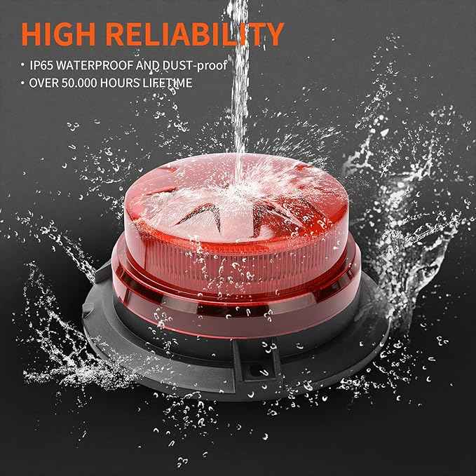Red Led Emergency Strobe Beacon Lights