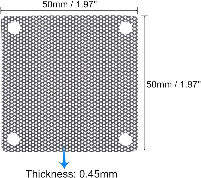 uxcell PC Dust Fan Screen with Screws