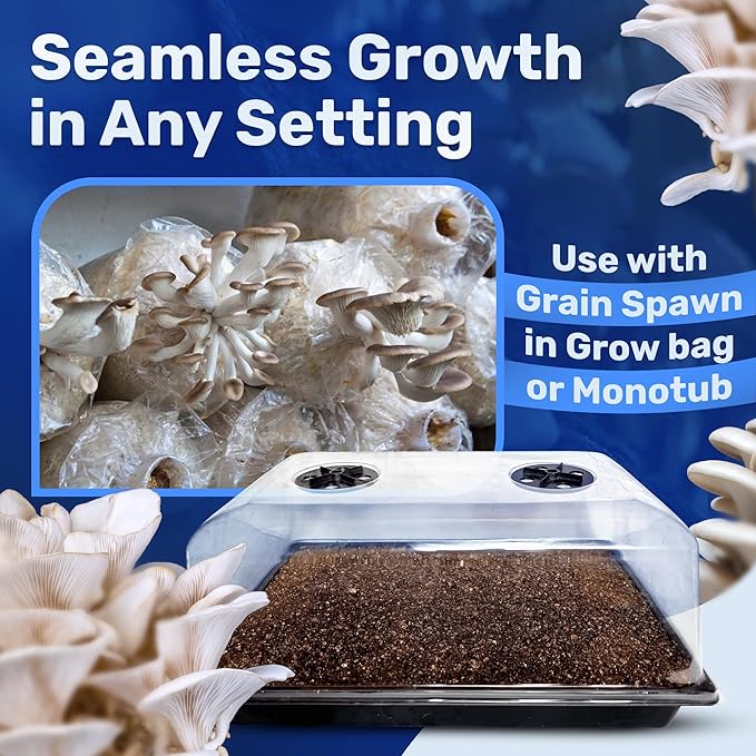 Surfin' Spores Dry Mushroom Substrate Mix | Produces 10 Pounds of Pasteurized Bulk Substrate | CVG Blend (Coco Coir, Vermiculite, Gypsum)