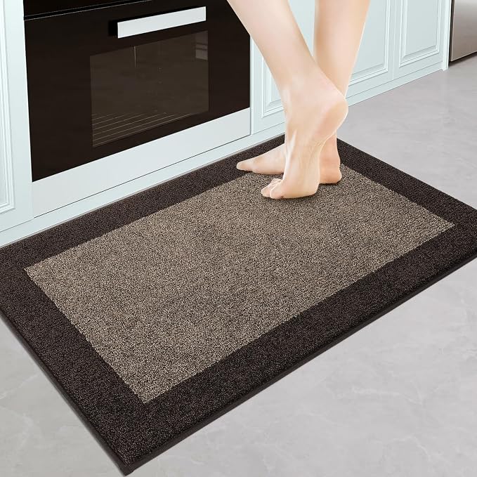 Machine Washable Kitchen Rug 24" x 36", Non Slip Kitchen Mat