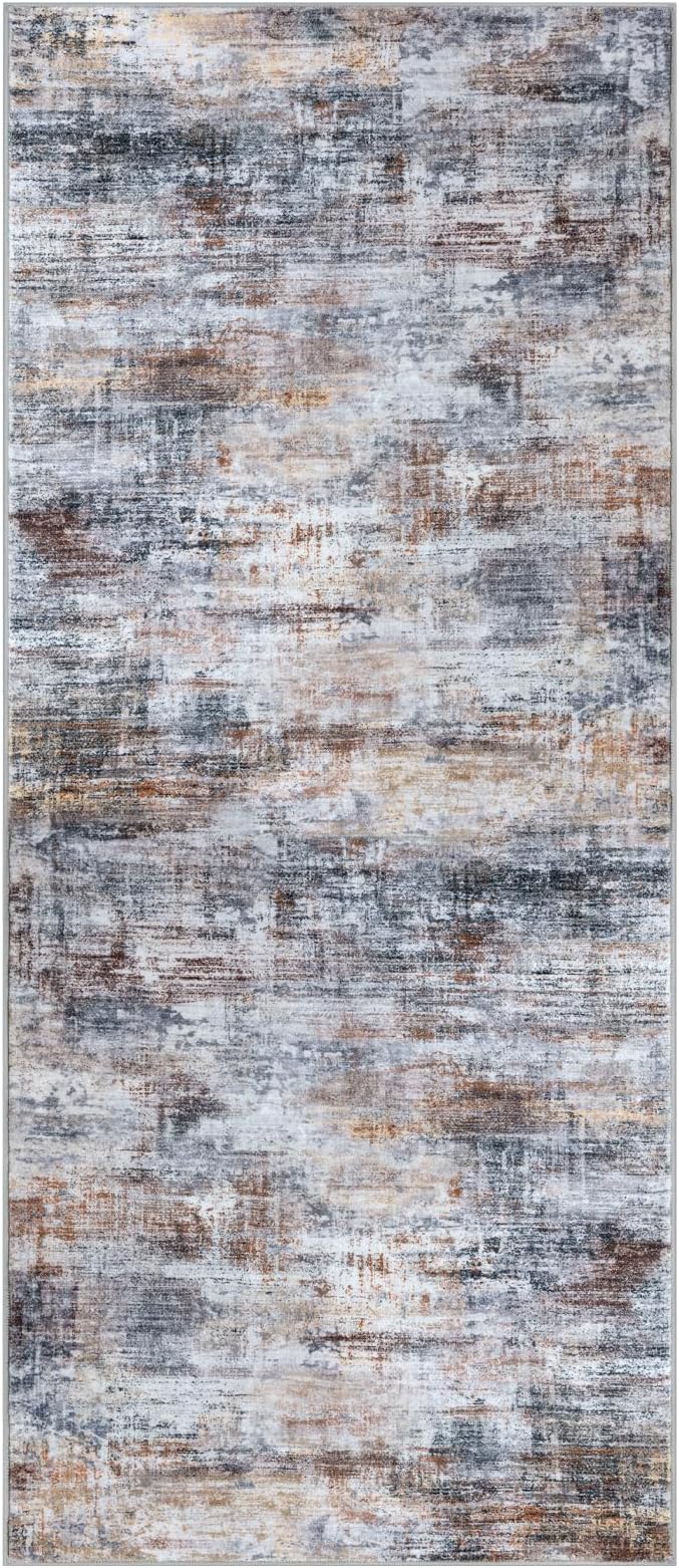 IOHOUZE Abstract Runner Rug 3x7 Ft Washable Runners