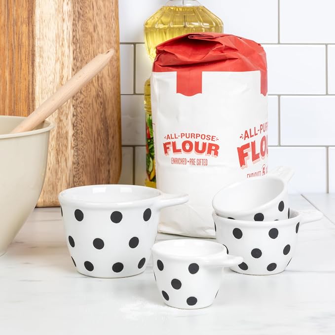 Creative Co-Op Ceramic Measuring Cups