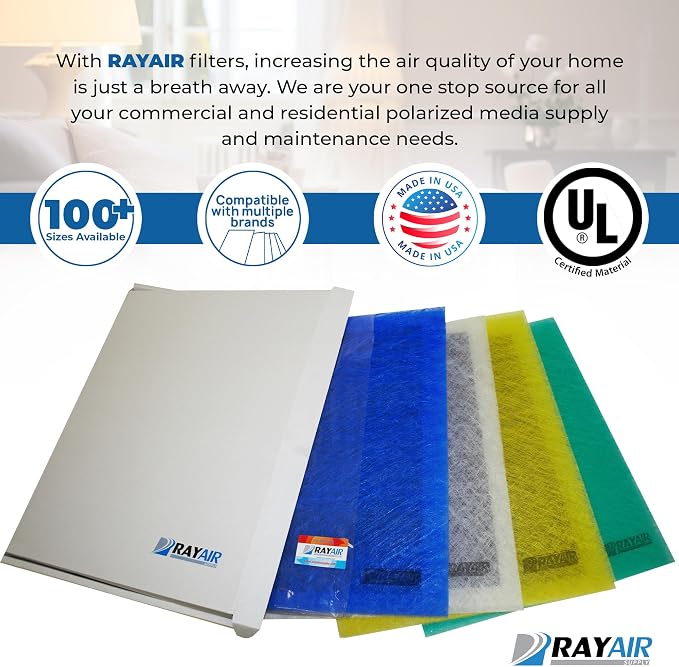 RAYAIR SUPPLY 18x28 Replacement Filter Pads Compatible