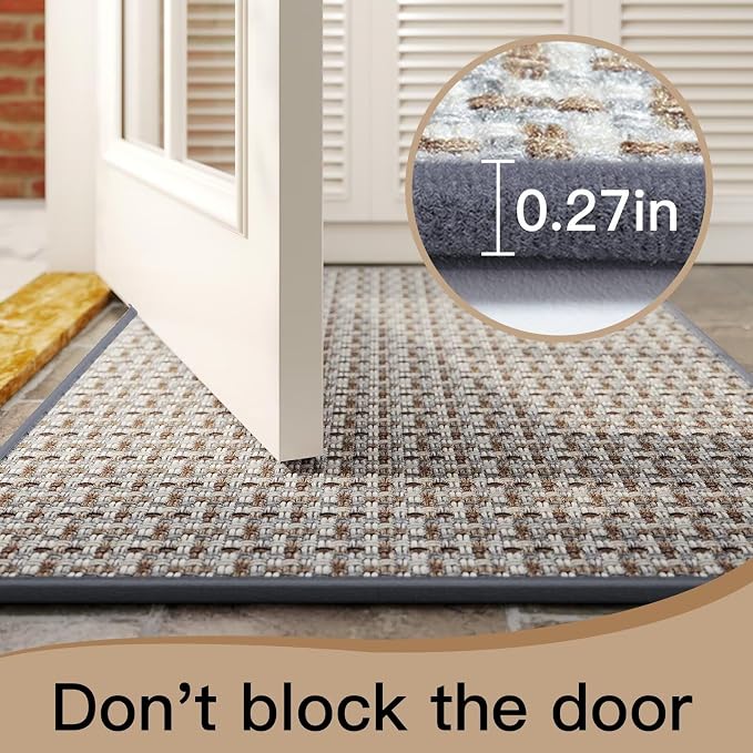 YDKGL Door Mat 31"x47", Dirt Resistant and Absorbent, Non-Slip Rubber Backing