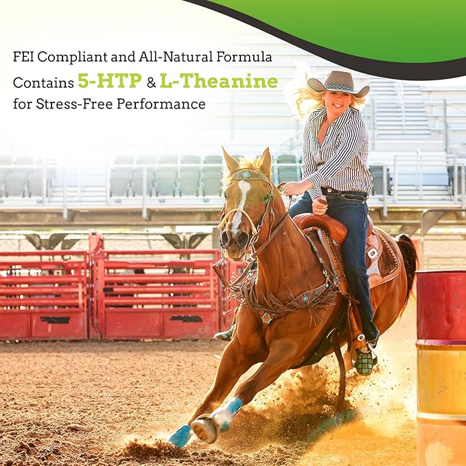 SynNutra Equine SynChill 100% Natural & Nutritional Supplement, Lab Proven Results, Designed for Focus & Performance, Approved by Olympians and Veterinarians, Daily Pellets -120 Servings, Made in USA