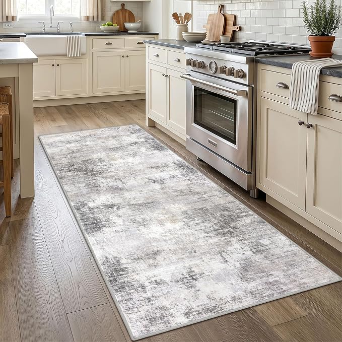 IOHOUZE Abstract Runner Rug 3x7 Ft Washable Runners
