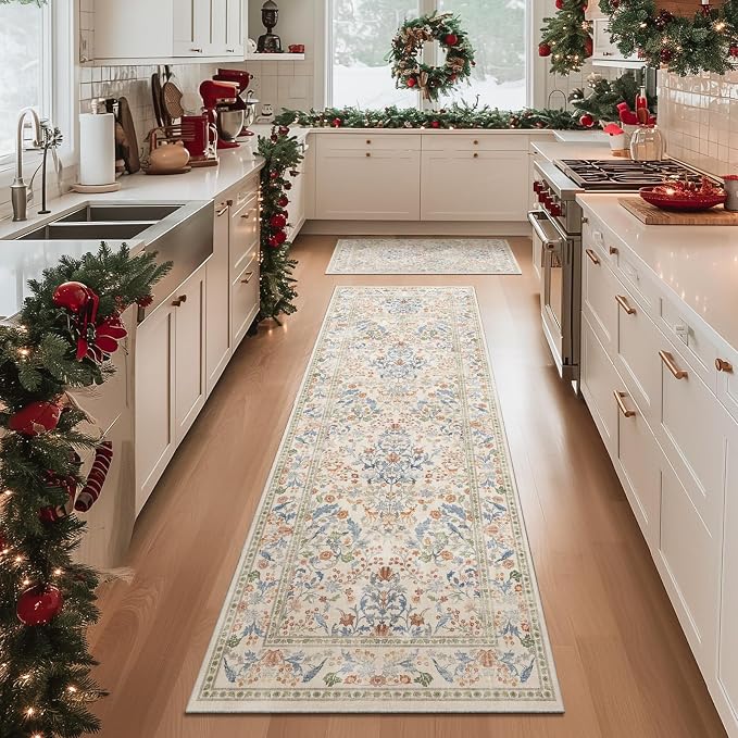 Washable Runners for Hallways Kitchen Rug: 2'6"x8' Runner Rugs Stain Resistant