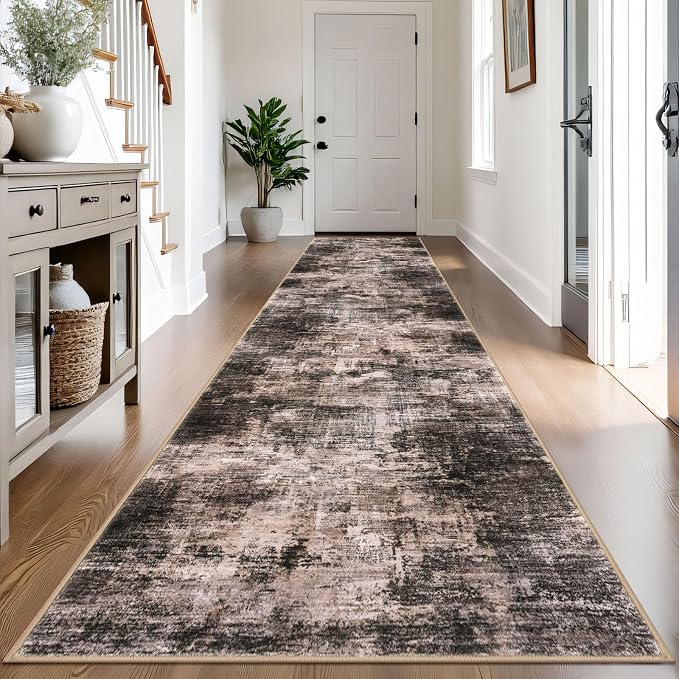 IOHOUZE Abstract Runner Rug 3x14 Ft Washable Runners