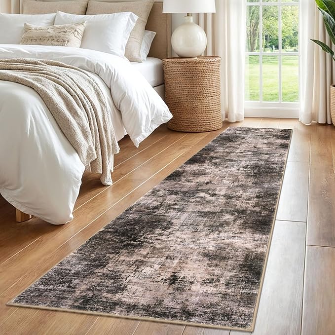 IOHOUZE Abstract Runner Rug 2x8 Ft Washable Runners
