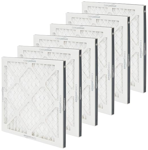 Amazon Basics 14x14x1 Air Filter 6 Pack, MERV 11 AC Furnace Filters