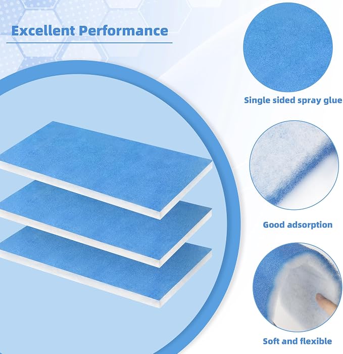 U0U 10 Pieces Paint Booth Filters, Portable Spray Booth Filter, Paint Booth
