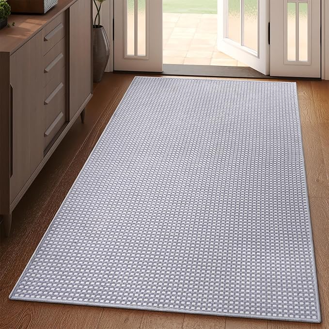 YDKGL 3x5 ft Area Rug Entryway Runner Rug Non Slip Washable, Boho Woven Kitchen